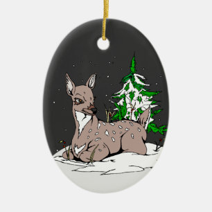 The Doe - Ceramic Tree Decoration
