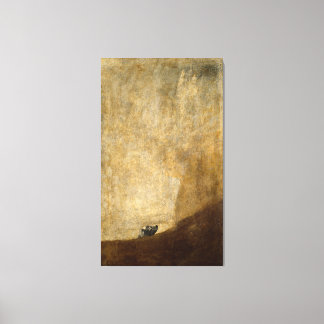 The Dog (Black Paintings) by Francisco Goya 1820 Canvas Print
