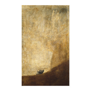 The Dog (Black Paintings) by Francisco Goya 1820 Canvas Print