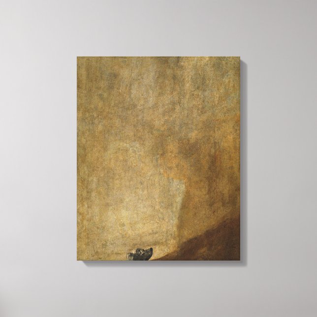 The Dog by Francisco Goya Canvas Print (Front)