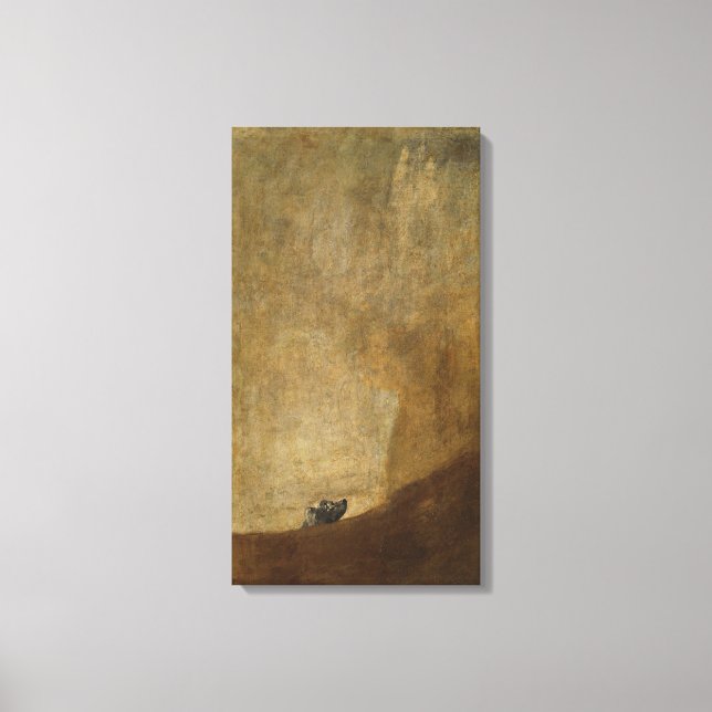 The Dog by Francisco Goya Canvas Print (Front)