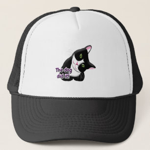 The dog did it Cat Trucker Hat