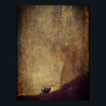 The Dog (El Perro) - by Francisco Goya Poster<br><div class="desc">The Dog (Spanish: El Perro) is the name usually given to a painting by Spanish artist Francisco Goya, now in the Museo del Prado, Madrid. It shows the head of a dog gazing upwards. The dog itself is almost lost in the vastness of the rest of the image, which is...</div>