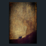 The Dog (El Perro) - by Francisco Goya Poster<br><div class="desc">The Dog (Spanish: El Perro) is the name usually given to a painting by Spanish artist Francisco Goya, now in the Museo del Prado, Madrid. It shows the head of a dog gazing upwards. The dog itself is almost lost in the vastness of the rest of the image, which is...</div>