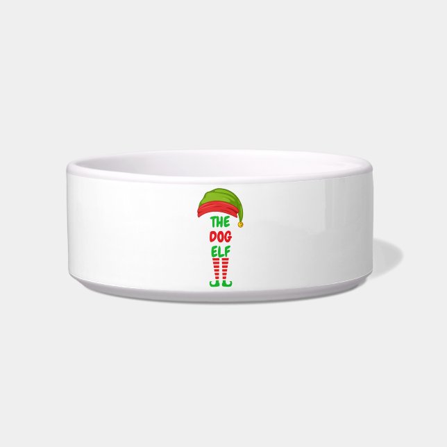 The Dog Elf Medium Pet Bowl (Front)