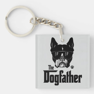 The Dog Father and Dog Dad Key Ring