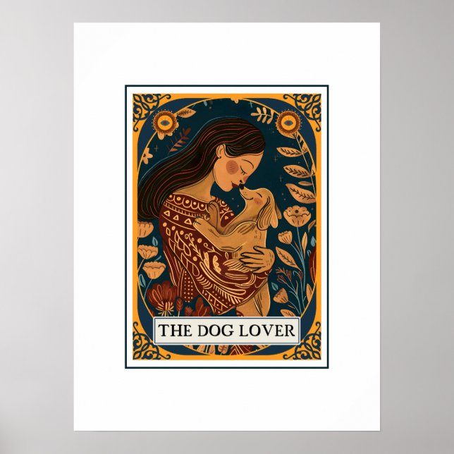 The Dog Lover Illustrated Tarot Theme Poster (Front)