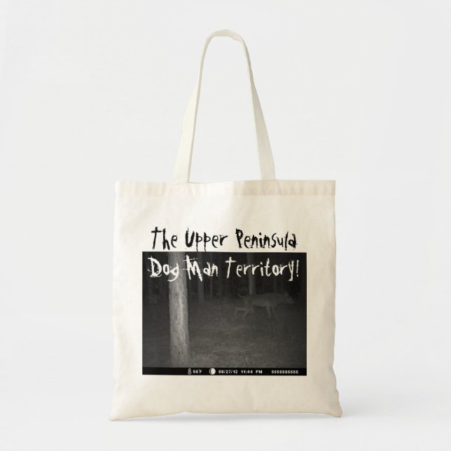 The Dog Man ~ Black Shuck Game Cam U.P. Tote Bags (Front)