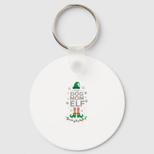 The Dog Mom Elf Xmas Funny Dogs lover Christmas Do Key Ring