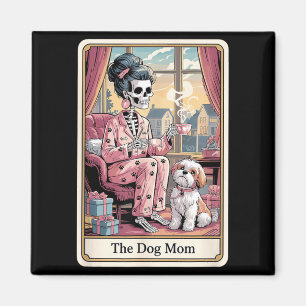 The Dog Mum Skeleton Tarot Card Funny Pet Lover 1 Magnet