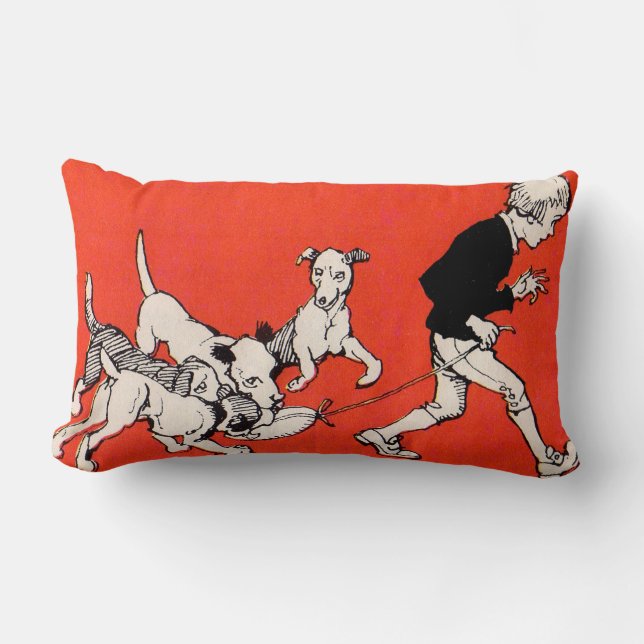 the dog walker lumbar cushion (Front)