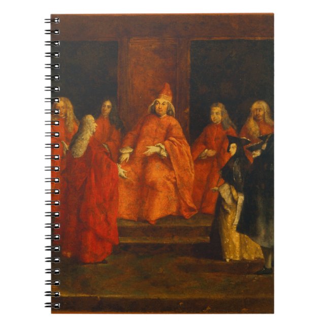 The Doge Grimani on his Throne Spiral Notebook (Front)