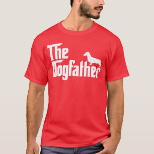 The Dogfather Dachshund Funny Father Dog Lover vin T-Shirt
