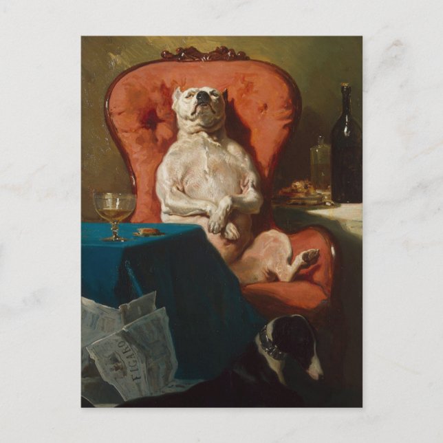 The Dogfather Don Smug Pug, aka Pug Daddy Postcard (Front)