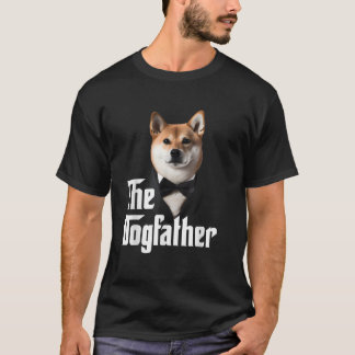 The Dogfather Shiba Inu Shiba Inu Owner Dog Dad Fu T-Shirt