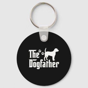 The Dogfather Tee Fathers Day Gift Dad Dog Lover B Key Ring