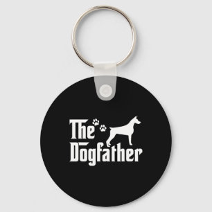The Dogfather Tee Fathers Day Gift Dad - Dog Lover Key Ring