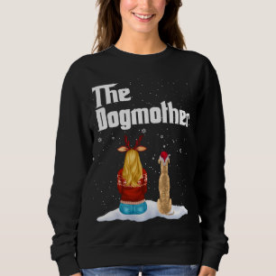 The Dogmother Greyhound Dog Mum Christmas Puppy Xm Sweatshirt