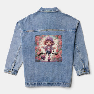 the doll anime denim jacket