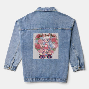 the doll anime denim jacket
