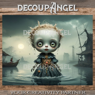 The Doll from the Drowned Village Decoupage Tissue Paper