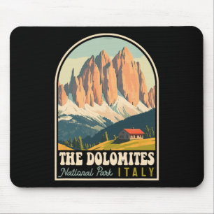 The Dolomites Italy Skiing Hiking Cycling Climbing Mouse Pad
