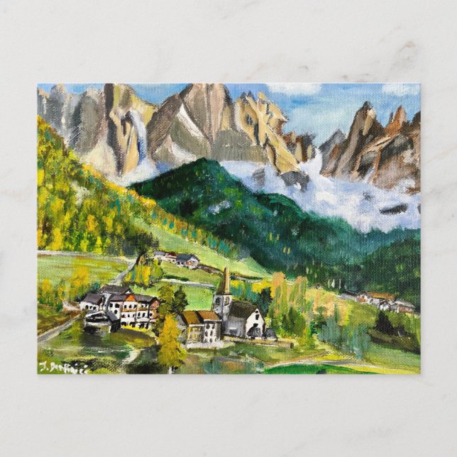 The Dolomites, Postcard (Front)