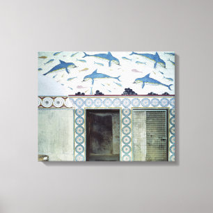 The Dolphin Frescoes in the Queen's Bathroom Canvas Print