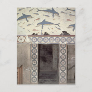 The Dolphin Frescoes in the Queen's Bathroom Postcard