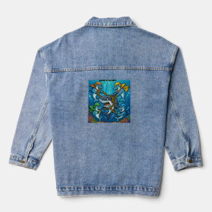 THE DOLPHIN GUARDIANS STRIKE! — Heroes of the Deep Denim Jacket