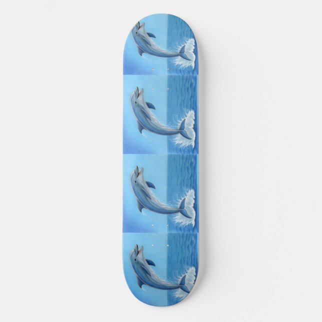The Dolphin’s Silent Dance Skateboard (Front)