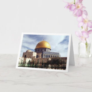 The Dome Of The Rock, Jerusalem, Israel Card
