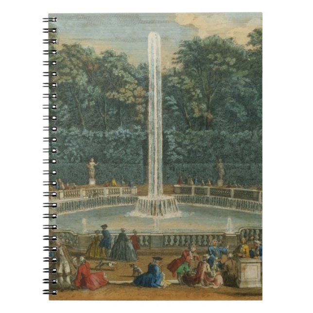 The Domes in the Garden at Versailles, pub. by Lau Spiral Notebook (Front)