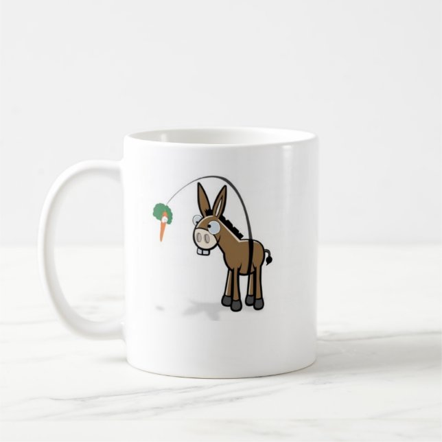 The Donkey and the carrot Coffee Mug (Left)