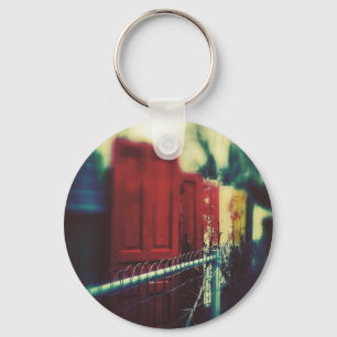 The Door Wall, Garden Art Key Ring