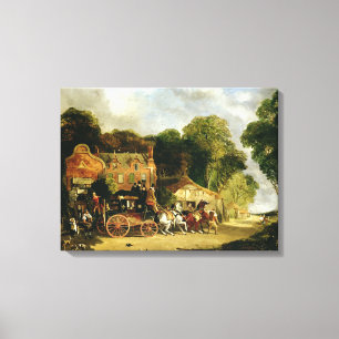 The Dorking and London Royal Mail leaving the 'Mar Canvas Print