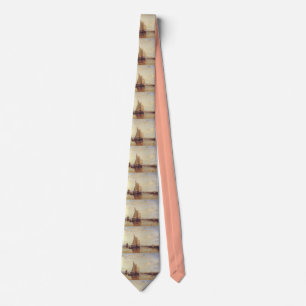 The Dort packet-boat from Rotterdam becalmed Tie