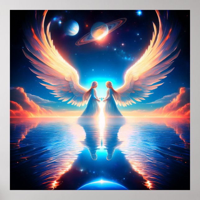 The Double Angels on 24x24 Wall  Poster (Front)