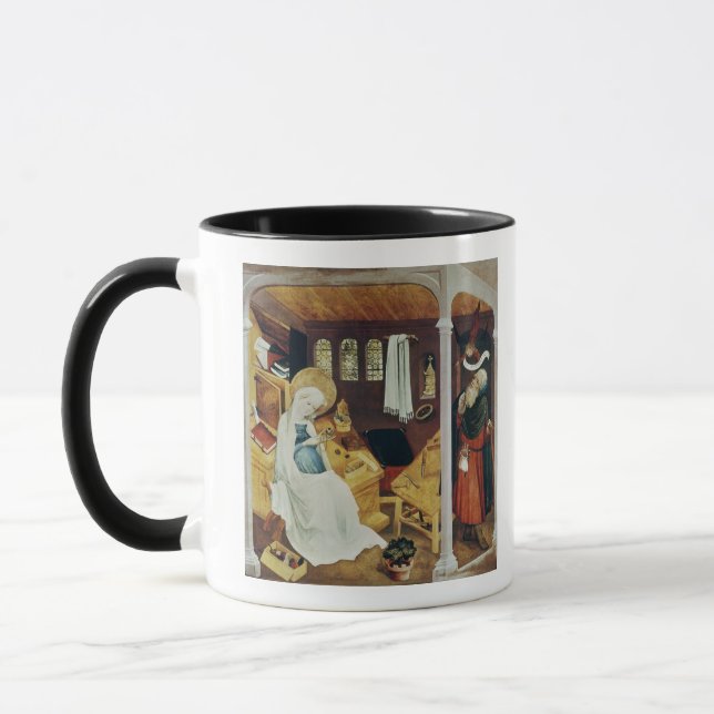 The Doubt of St. Joseph, c.1410-20 Mug (Left)