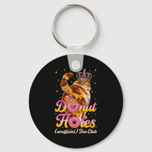 The doughnut holes fan club funny cat meme key ring