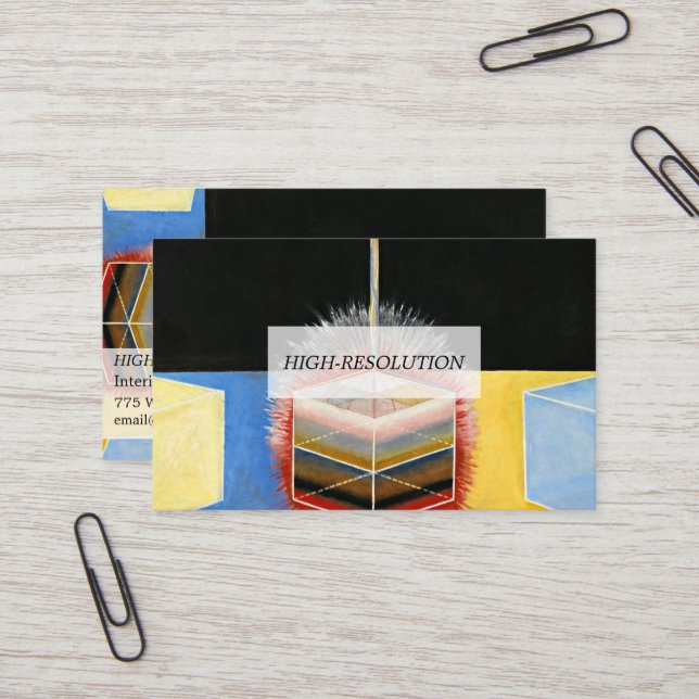 The Dove, 1915 by Hilma af Klint Business Card (Front/Back In Situ)