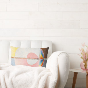 The Dove by Hilma af Klint Lumbar Cushion