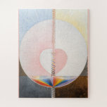The Dove, No. 1, Hilma af Klint, Heart  Jigsaw Puzzle<br><div class="desc">The dove series (and The swan series) explores the symbolism of birds as creatures that inhabit land, sea and sky. Its central theme is the creation of matter from light. The artist fuses elements of religious and cosmological iconography, creating new sacred images for a modern world. The dove, a symbol...</div>