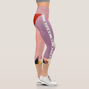 The Dove, No.2. by Hilma af Klint Capri Leggings