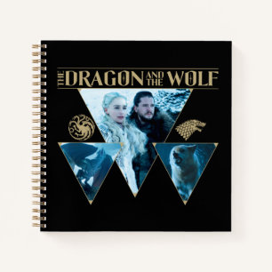The Dragon and The Wolf Daenerys & Jon Graphic Notebook