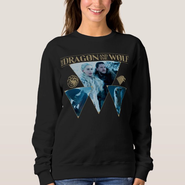 The Dragon and The Wolf Daenerys & Jon Graphic Sweatshirt (Front)