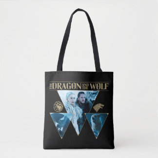 The Dragon and The Wolf Daenerys & Jon Graphic Tote Bag