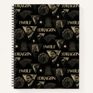 The Dragon and The Wolf Daenerys & Jon Pattern Notebook