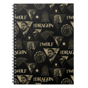 The Dragon and The Wolf Daenerys & Jon Pattern Notebook