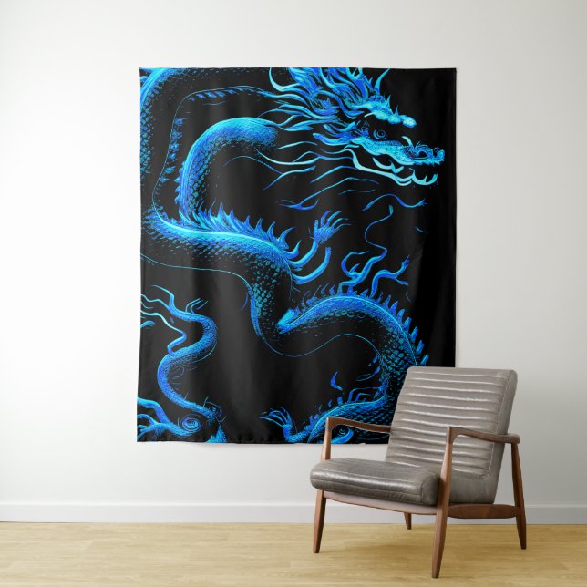 The Dragon Blue Tapestry (In Situ)